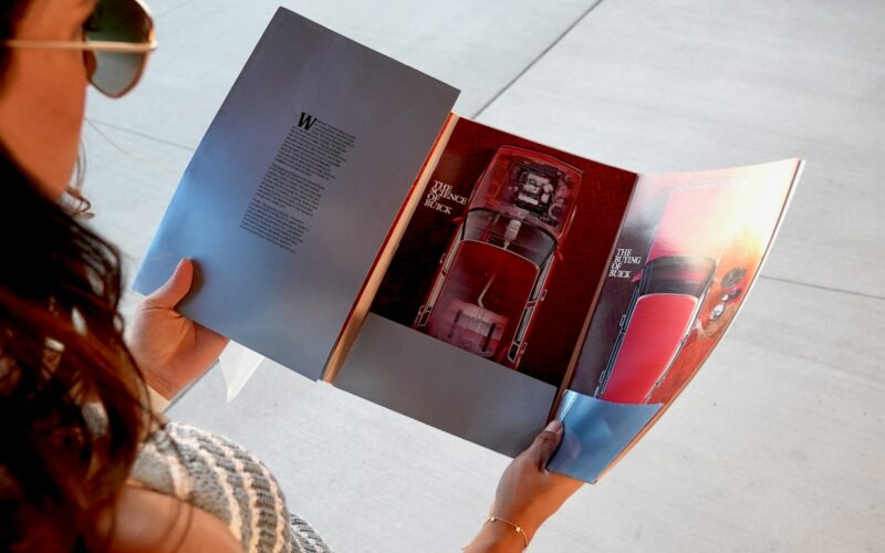 a person holding a book